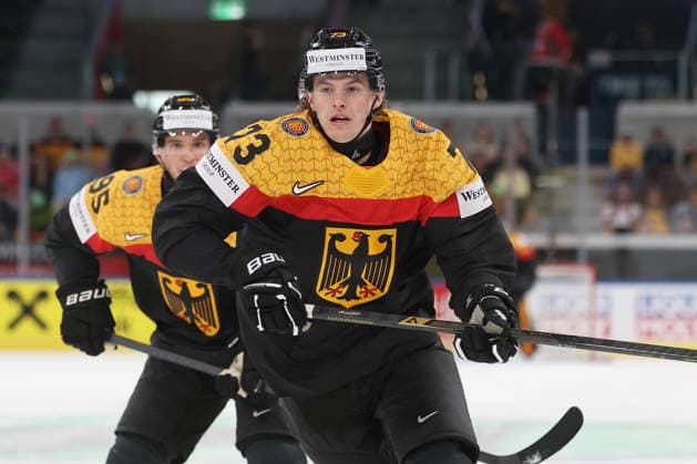 22.05.2026 Swiss Life Arena Zuerich , SCHWEIZ, Herren Eishockey IIHF World Championship, WM, Weltmeisterschaft Zurich 2026 Gruppe A GER - HUN Lukas Reichel (GER)