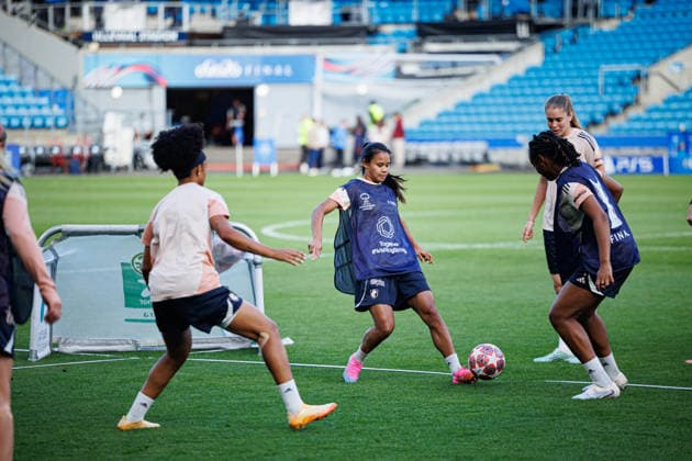Players seen during the OL Lyonnes Official Training Session before UEFA Womens Champions League 2026 final (Maciej Rogowski Ball Raw Images) Oslo Ullevaal Stadion Norway Copyright: xMaciejxRogowskix maciejrogowski_22_05_2026_lyoness-37