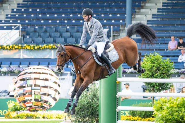 181 Philipp Weishaupt on Aberdeen Z (GER) during the TSCHIO 2026 (CHIO 2026) - 2nd Competition Youngster-Tour - CSIYH1* - Jumping competition for young horses at the Allianz Park in Aachen, Germany Copyright: xMartinxPitschx xSPPx Sportspressphoto_152063