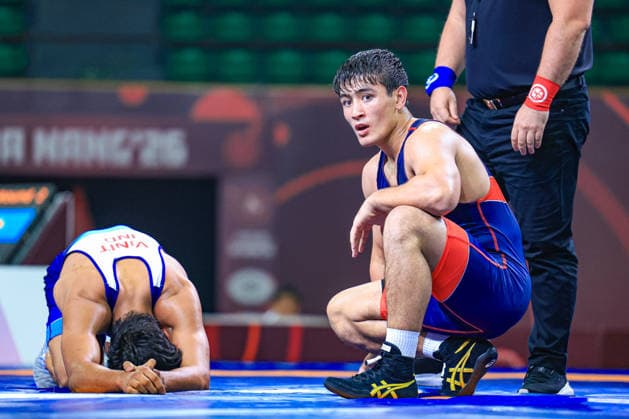 U23 Wrestling Asian Championships 72kg GR - Shakhzod Kuchkorov (UZB) df. Vinit Vinit (IND)