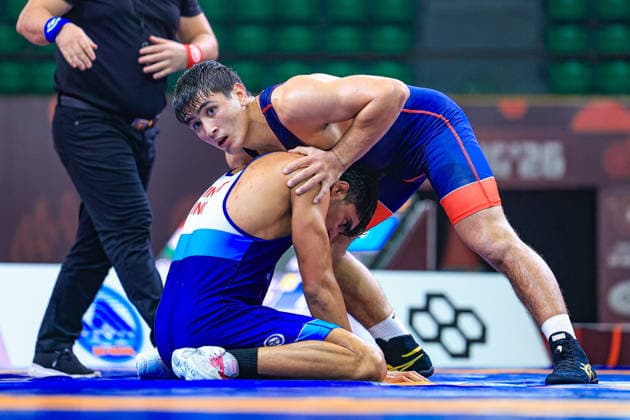 U23 Wrestling Asian Championships 72kg GR - Shakhzod Kuchkorov (UZB) df. Vinit Vinit (IND)