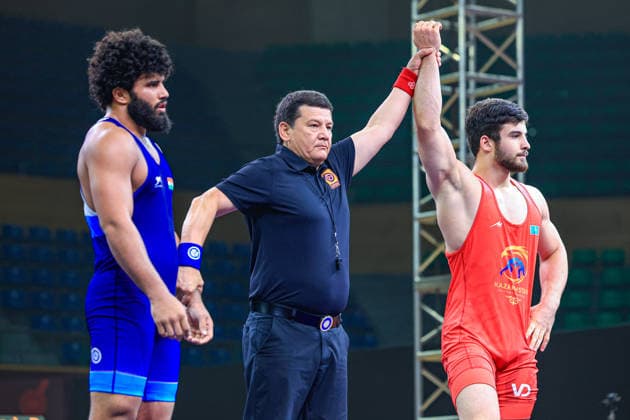 U23 Wrestling Asian Championships 97kg GR - Islam Yevloyev (KAZ) df. Rohit Rohit (IND)