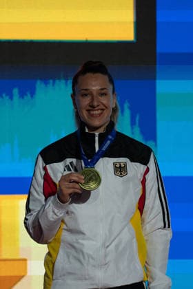 23.05.2026, xhfmx, Karate EKF Senior Championships 2026, Siegerehrung der Athleten 61st European Karate Championships in Frankfurt (DFL DFB REGULATIONS PROHIBIT ANY USE OF PHOTOGRAPHS as IMAGE SEQUENCES and or QUASI-VIDEO) Frankfurt