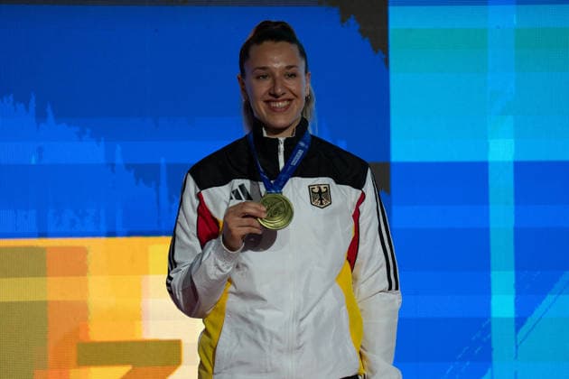 23.05.2026, xhfmx, Karate EKF Senior Championships 2026, Siegerehrung der Athleten 61st European Karate Championships in Frankfurt (DFL DFB REGULATIONS PROHIBIT ANY USE OF PHOTOGRAPHS as IMAGE SEQUENCES and or QUASI-VIDEO) Frankfurt