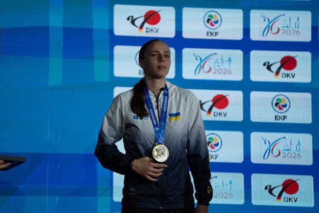 23.05.2026, xhfmx, Karate EKF Senior Championships 2026, Siegerehrung der Athleten 61st European Karate Championships in Frankfurt (DFL DFB REGULATIONS PROHIBIT ANY USE OF PHOTOGRAPHS as IMAGE SEQUENCES and or QUASI-VIDEO) Frankfurt