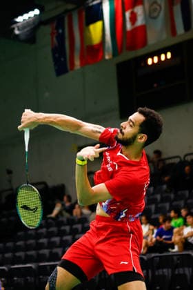 BADMINTON - Austrian Open GRAZ,AUSTRIA,23.MAY.26 - BADMINTON - Austrian Open. Image shows Collins Valent Filimon (AUT).  GEPAxpictures xJamesxDoak