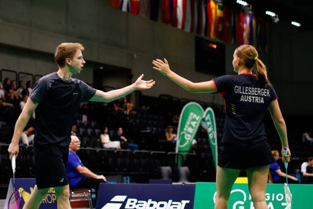 BADMINTON - Austrian Open GRAZ,AUSTRIA,23.MAY.26 - BADMINTON - Austrian Open. Image shows Gustav Andree (AUT).  GEPAxpictures xJamesxDoak