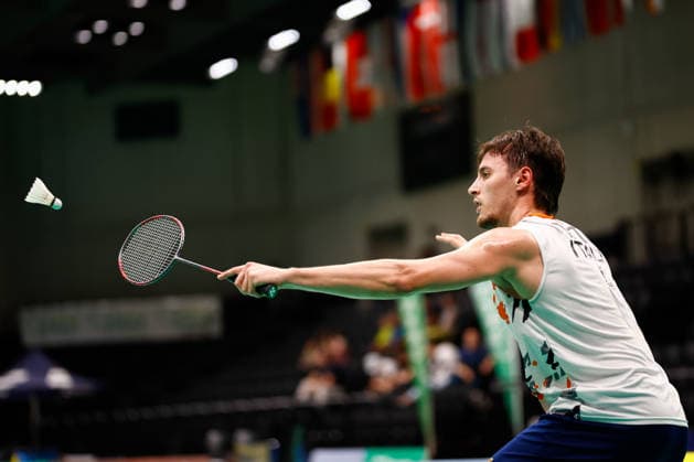 BADMINTON - Austrian Open GRAZ,AUSTRIA,23.MAY.26 - BADMINTON - Austrian Open. Image shows Giovanni Toti (ITA).  GEPAxpictures xJamesxDoak