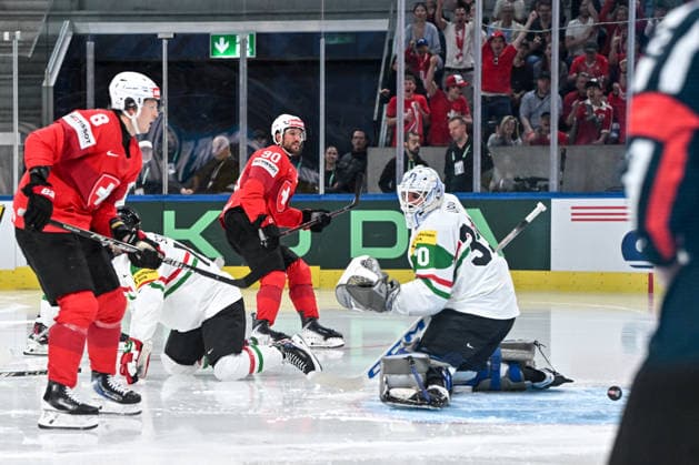 ZURICH, SWITZERLAND - MAY 23: Roman Josi of Switzerland scores a goal against goalkeeper Adam Vay of Hungary during the 2026 IIHF Ice hockey, Eishockey World Championship, WM, Weltmeisterschaft Switzerland game between Switzerland and Hungary at Swiss Life Arena on May 23, 2026 in Zurich, Zurich. Zurich Swiss Life Arena Zurich Switzerland Copyright: xJustPictures.ch AndreaxBrancax jp-en-EuSpIm-JP7_ANB_Sui_Hung_23052026_3104