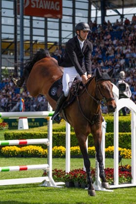 218 Richard Vogel on Phenyo Van Het Keysersbos (GER) during the TSCHIO 2026 (CHIO 2026) - 2nd Qualifier Rolex Grand Prix - CSI5* - Jumping competition with jump-off at the Allianz Park in Aachen, Germany Copyright: xMartinxPitschx xSPPx Sportspressphoto_152436