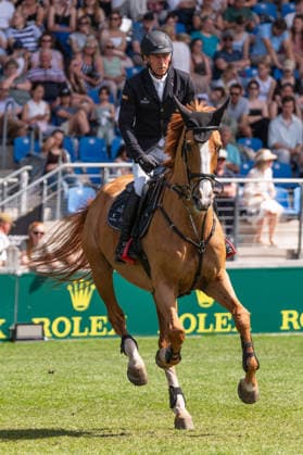 115 Hans-Dieter Dreher on Vestmalle Des Cotis (GER) during the TSCHIO 2026 (CHIO 2026) - 2nd Qualifier Rolex Grand Prix - CSI5* - Jumping competition with jump-off at the Allianz Park in Aachen, Germany Copyright: xMartinxPitschx xSPPx Sportspressphoto_152460