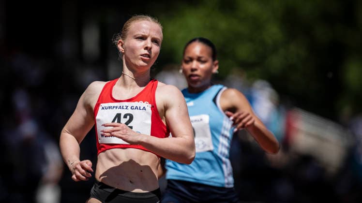 WEINHEIM, GERMANY - MAY 23 Nadine Mercier (GER ASC Darmstadt) during the B&S Kurpfalz Gala am 23.05.2026 at the Sepp-Herberger-Stadium in Weinheim (Baden-Wuerttemberg Germany). Baden-Wuerttemberg Germany Copyright: xAxelxKohringx