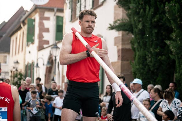 Torben Blech (TSV Bayer 04 Leverkusen), GER, Leichtathletik, Athletics, Stabhochsprungmeeting, Bad Bergzabern, 21.05.2026, GER, Leichtathletik, Athletics, Stabhochsprungmeeting, Bad Bergzabern, 21.05.2026 Bad Bergzabern Copyright: xStefanxMayerx EP_SMR