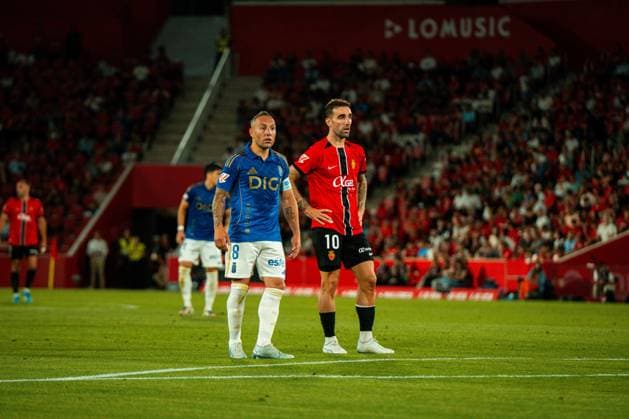 RECORD DATE NOT STATED ESP: LaLiga EA Sports RCD Mallorca v Real Oviedo Santi Cazorla of Real Oviedo and Antonio Sanchez of Mallorca during LaLiga EA Sports, between RCD Mallorca v Real Oviedo played at Son Moix Stadium in Mallorca on May 23th, 2026 in Spain; Mallorca Spain Futbol Copyright: xAgenciaxLOFx