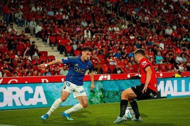 RECORD DATE NOT STATED ESP: LaLiga EA Sports RCD Mallorca v Real Oviedo Alex Fores of Real Oviedo in action during LaLiga EA Sports, between RCD Mallorca v Real Oviedo played at Son Moix Stadium in Mallorca on May 23th, 2026 in Spain; Mallorca Spain Futbol Copyright: xAgenciaxLOFx