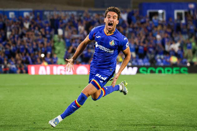 Getafe vs. Osasuna, on the 38th matchday of the 2025 26 Spanish First Division May 23, 2026, Getafe, Madrid, Spain: Luis Milla celebrates his goal during the Spanish championship LaLiga football match between Getafe and Osasuna on 23 May 2026 at Estadio El Coliseum in Getafe, Madrid, Spain. Madrid Madrid Spain Copyright: xAlejandroxMatiasx