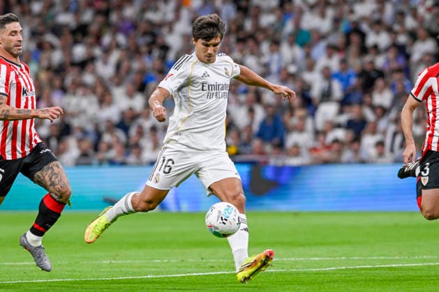 May 23, 2026, Madrid, Madrid, Spain: GONZALO GARCIA of Real Madrid CF shoots for goal during the match corresponding to the thirty-eight round of the 2025 26 First Division National League Championship between REAL MADRID C.F. Vs ATHLETIC CLUB, played at the Bernabeu Stadium on May 23, 2026, in Madrid, Spain. Madrid Spain - ZUMAc312 20260523_zsp_c312_051 Copyright: xOscarxManuelxSanchezx