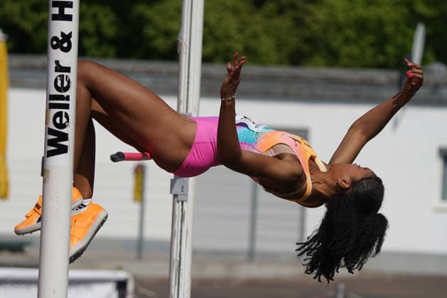 Leichtathletik, athletics, B U S Kurpfalz Gala , 23.05.2026 , Sepp Herberger Stadion Weinheim, Hochsprung Ella Obeta, LG Nord Berlin
