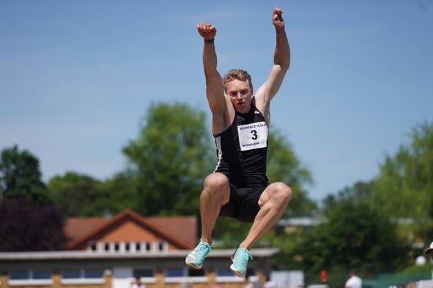 Leichtathletik, athletics, B U S Kurpfalz Gala , 23.05.2026 , Sepp Herberger Stadion Weinheim, Weitsprung Männer Luca Harden LG Brillux Münster