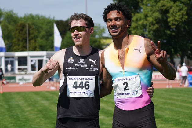 Leichtathletik, athletics, B U S Kurpfalz Gala , 23.05.2026 , Sepp Herberger Stadion Weinheim, Kevin Kranz, Joshua Hartmann