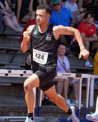 Leichtathletik, athletics, B U S Kurpfalz Gala , 23.05.2026 , Sepp Herberger Stadion Weinheim, 100 MJ U20 Stewart Tyress TSV Amicitia Viernheim 1906 09