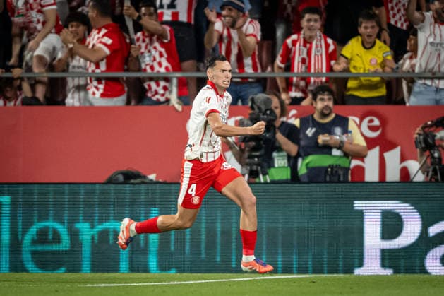 May 23, 2026, Spain: Arnau Martinez (Girona FC) celebrates after scoring his team s goal during a La Liga EA Sports match between Girona FC and Elche CF at Estadi Municipal de Montilivi. Final Score: Girona FC 1 - Elche CF 1. Spain - ZUMAs197 20260523_aaa_s197_285 Copyright: xFelipexMondinox