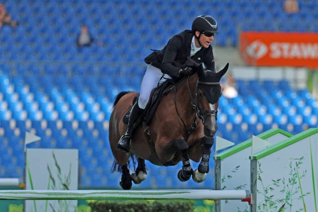 Henrik von Eckermann (SWE) mit Pferd Glamour Girl, 1. Platz, Sieger, S3 - Preis des Aachen-Laurensberger Rennvereins e.V., CSI5* - Springprüfung (Fehler Zeit) , Weltfest des Pferdesports, World Equestrian Festival, TSCHIO Aachen 2026, TSCHIO statt CHIO 2026, Aachener Soers, 22. bis 24. Mai 2026, Reitsport, 24.05.2026, Aachen Aachener Soers Deutschland