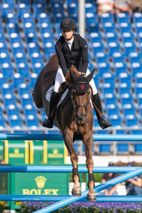 287 Sophie Hinners on Iron Dames Kaleni Jo (GER) during the TSCHIO 2026 (CHIO 2026) - Prize of Aachen-Laurensberger Rennverein e.V. CSI5* at the Allianz Park in Aachen, Germany Copyright: xMartinxPitschx xSPPx Sportspressphoto_153532