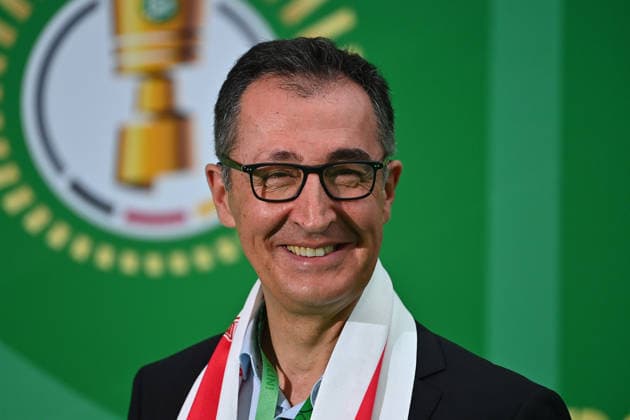 Cem OEZDEMIR (Ministerpraesident Baden-Wuerttemberg), Einzelbild,angeschnittenes Einzelmotiv,Portraet,Portrait,Porträt. Fussball 83. DFB Pokal Finale 2026 FC Bayern Muenchen - VfB Stuttgart 3-0 am 23.05.2026, Olympiastadion in Berlin. DFL DFB regulations prohibit any use of photographs as image sequences and or quasi-video