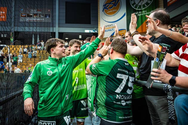 23.05.2026, xovx, Handball Daikin Handball-Bundesliga, HSG Wetzlar - HC Erlangen v.l. Wetzlar Buderus Arena Hessen Deutschland (DE)
