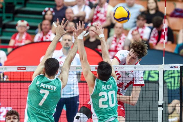 Katowice 24.05.2026 Friendly volleyball match between Poland and Bulgaria on May 24, 2026, in Katowice, Poland --- Mecz towarzyski w siatkowce pomiedzy Polska - Bulgaria Nz. Jakub Kiedos Fot. Michal Chwieduk Arena Akcji NEWSPIX.PL --- newspix.pl 