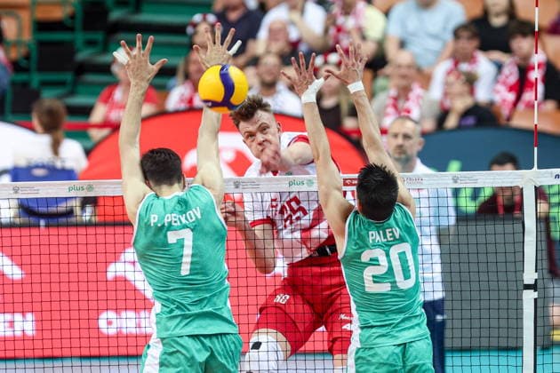 Katowice 24.05.2026 Friendly volleyball match between Poland and Bulgaria on May 24, 2026, in Katowice, Poland --- Mecz towarzyski w siatkowce pomiedzy Polska - Bulgaria Nz. Jakub Kiedos Fot. Michal Chwieduk Arena Akcji NEWSPIX.PL --- newspix.pl 