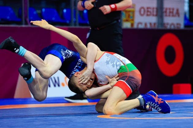 Ringen, U15 EM in Samokov U15 Wrestling European Championships 38kg FS - David Plamenov Petrov (BUL) df. Arseni Hubanau (BLR)