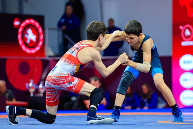 Ringen, U15 EM in Samokov U15 Wrestling European Championships 38kg FS - Mohammad Biysultanov (BEL) df. Norayr Gevorgyan (ARM)