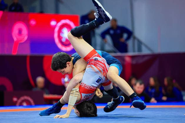 Ringen, U15 EM in Samokov U15 Wrestling European Championships 38kg FS - Mohammad Biysultanov (BEL) df. Norayr Gevorgyan (ARM)