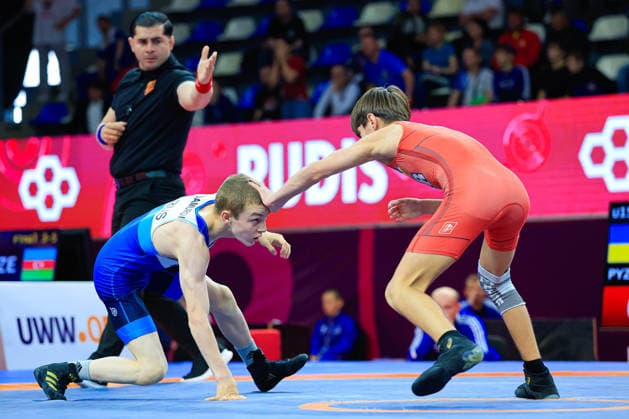 Ringen, U15 EM in Samokov U15 Wrestling European Championships 44kg FS - Shamil Damurov (RUS) df. Arsen Pyzhuk (UKR)