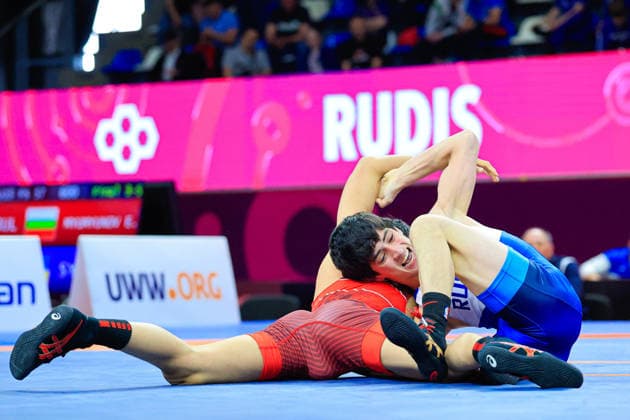 Ringen, U15 EM in Samokov U15 Wrestling European Championships 52kg FS - Badruddin Magomedov (RUS) df. Adam Guliyev (AZE)