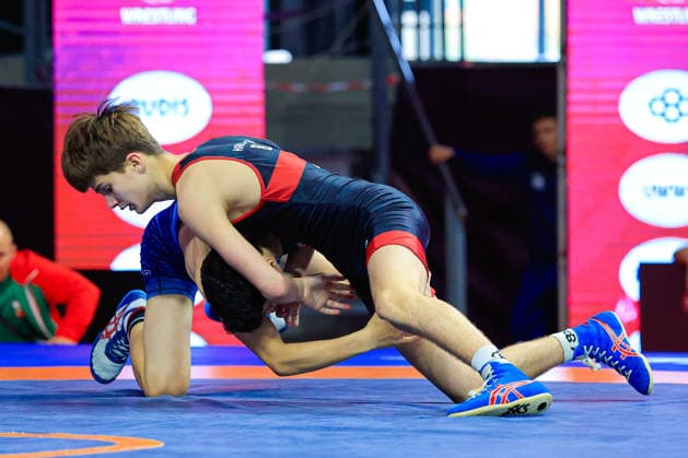 Ringen, U15 EM in Samokov U15 Wrestling European Championships 52kg FS - Petro Ivanovich Karlangach (BUL) df. Ron Brilmann (ISR)