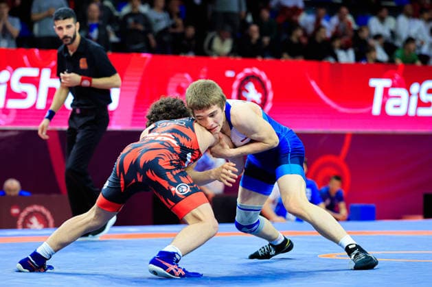 Ringen, U15 EM in Samokov U15 Wrestling European Championships 57kg FS - Adam Miziev (RUS) df. Giorgi Grigalashvili (GEO)