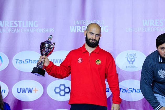 Ringen, U15 EM in Samokov U15 Wrestling European Championships Podium Team FS - Silver: Georgia