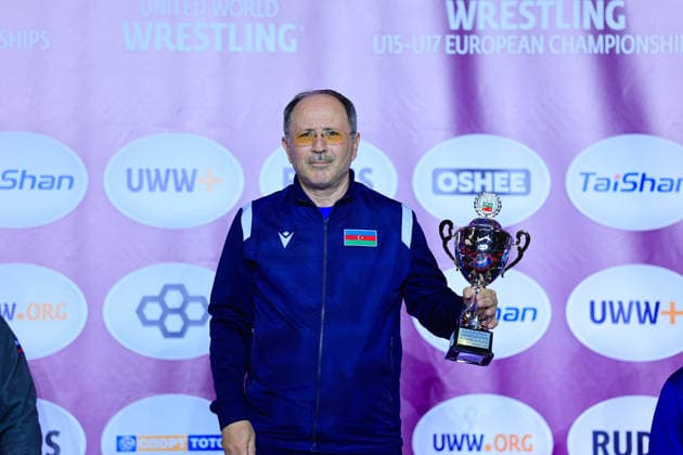 Ringen, U15 EM in Samokov U15 Wrestling European Championships Podium Team FS - Bronze: Azerbaijan