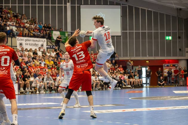 2. HBL (Handball-Bundesliga), Saison 2025 26, 32. Spieltag: Eulen Ludwigshafen gegen TuS Ferndorf