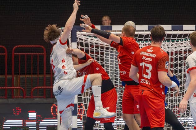 2. HBL (Handball-Bundesliga), Saison 2025 26, 32. Spieltag: Eulen Ludwigshafen gegen TuS Ferndorf Copyright: xUdoxHerrmannx