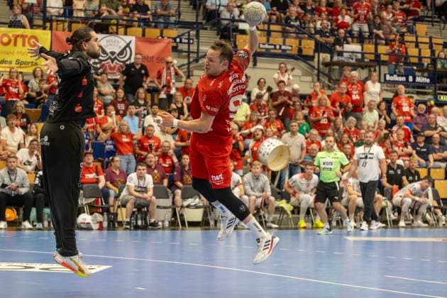 2. HBL (Handball-Bundesliga), Saison 2025 26, 32. Spieltag: Eulen Ludwigshafen gegen TuS Ferndorf