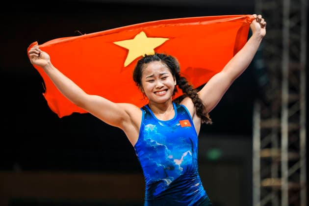 Sport Bilder des Tages U23 Wrestling Asian Championships 50kg WW - Ngoc Linh Do (VIE)