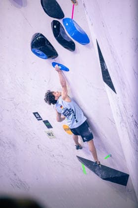 24.05.2026: Klettern - Bouldern: World Climbing Series Bern 2026 - Halbfinale Herren Elias Arriagada Krüger (GER) Bern Bern Expo Schweiz