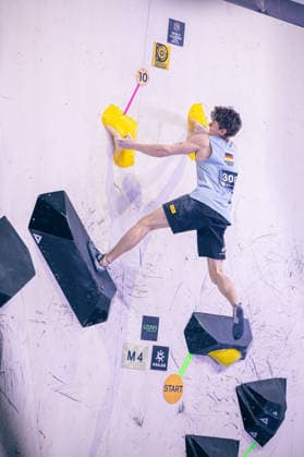 24.05.2026: Klettern - Bouldern: World Climbing Series Bern 2026 - Halbfinale Herren Thorben Perry Bloem (GER) Bern Bern Expo Schweiz