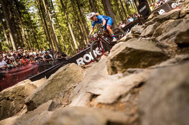 World Cup cross country mountain elite women s race, Vysocina Arena, Nove Mesto na Morave, May 24, 2026. Tereza Tvaruzkova from Czech republic. (CTKxPhoto JaroslavxSvoboda) CTKPhotoP2026052403643  CTKPhotoP2026052403643