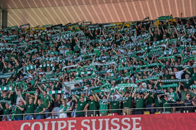 Fussball, Schweizer Cup, Finale: FC St. Gallen 1879 vs. FC Stade-Lausanne-Ouchy, Sonntag, 24.05.2026 (Stadion Wankdorf, Bern); Fans FC St. Gallen Copyright: xValentinxDomgjonix