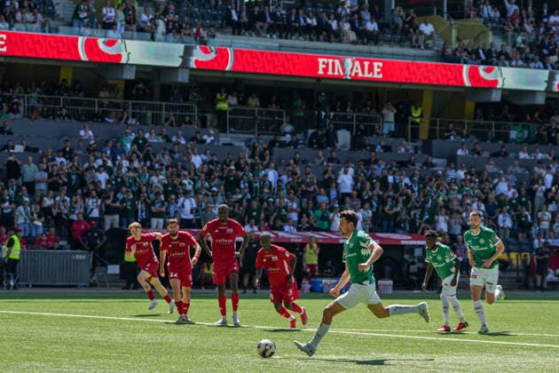 Fussball, Schweizer Cup, Finale: FC St. Gallen 1879 vs. FC Stade-Lausanne-Ouchy, Sonntag, 24.05.2026 (Stadion Wankdorf, Bern); Lukas Görtler (16, FC St. Gallen) schiesst den Penalty zum 2:0 Copyright: xValentinxDomgjonix